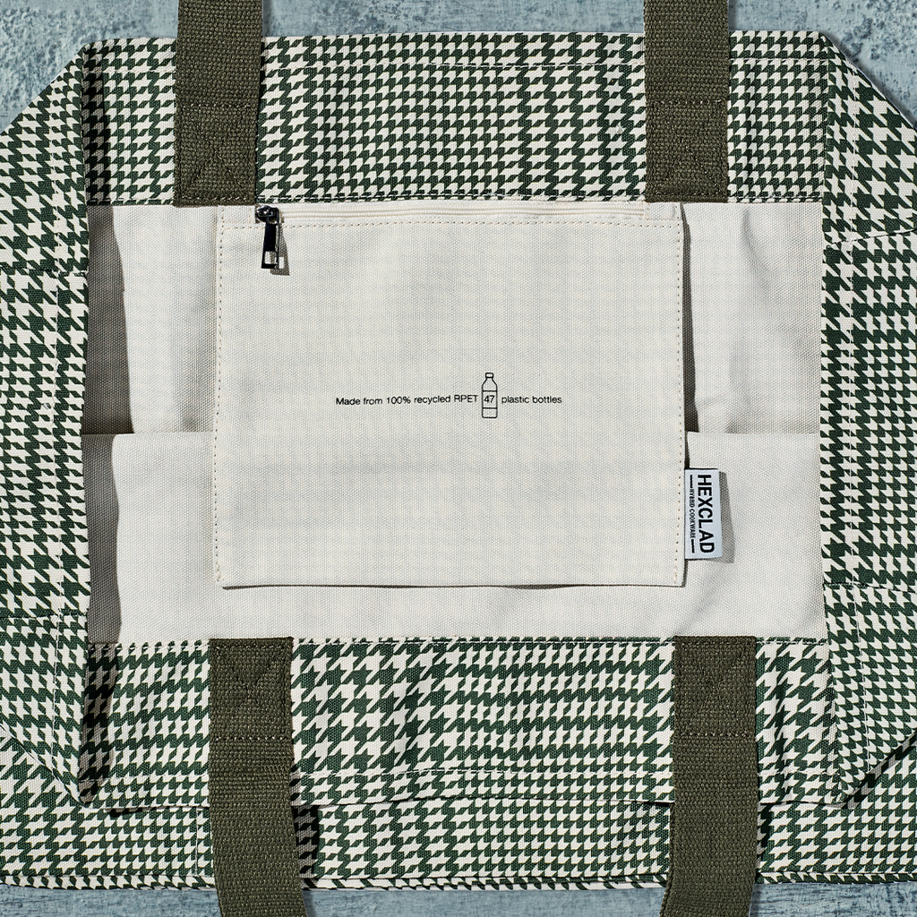 The Everything Everywhere Bag (Houndstooth-Forest)