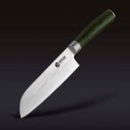 Damascus Steel Santoku Knife, 7"