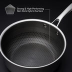 Hybrid Saucepan with Lid, 1-Qt